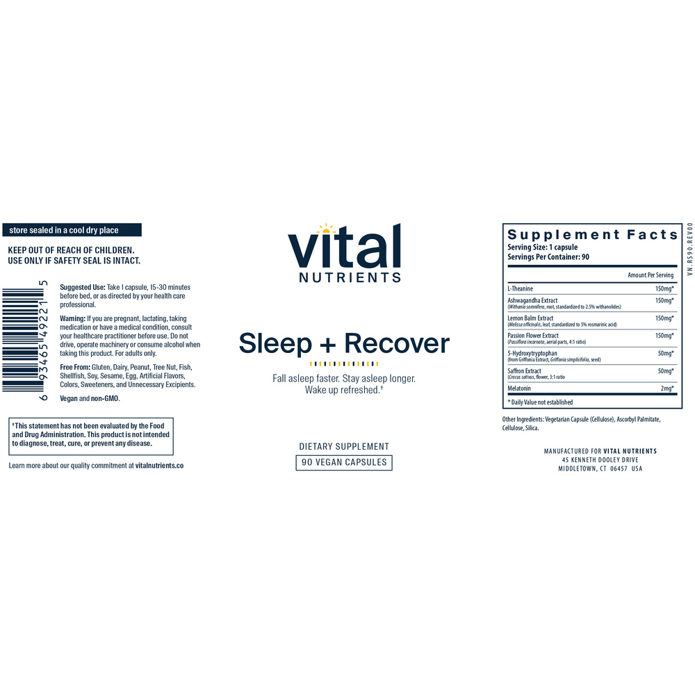 Product image for Sleep + Recover.