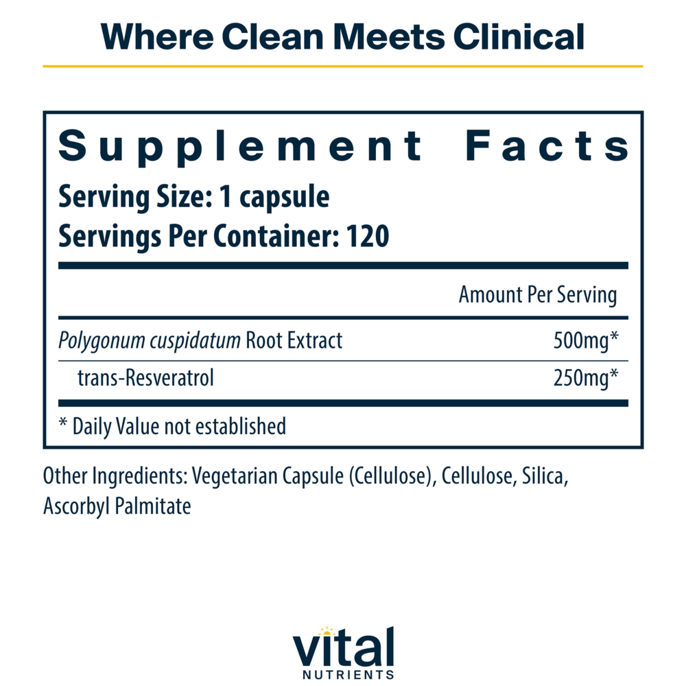 Product image for Resveratrol 500mg.
