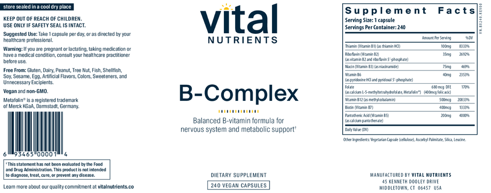 Product image for B-Complex.