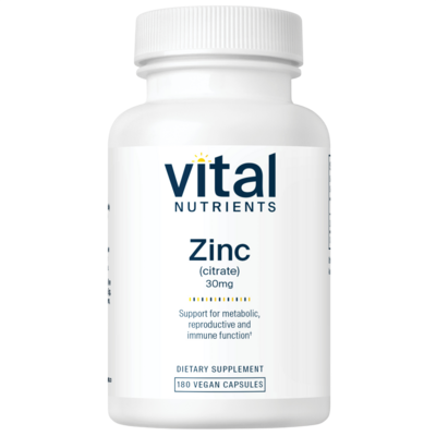 Zinc (Citrate) 30mg 90c 180 capsules