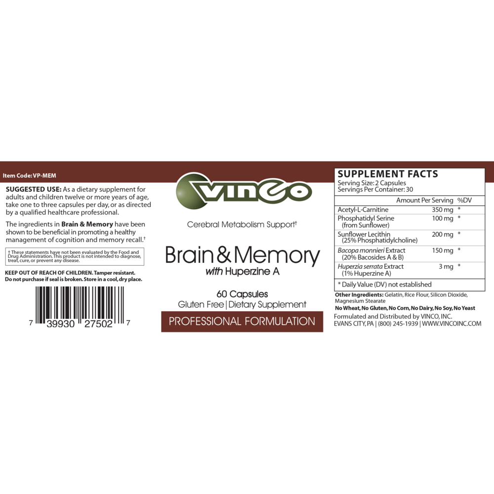 Product image for Brain &amp; Memory.