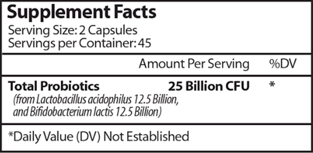 Product image for ProBiotic 25 Billion.