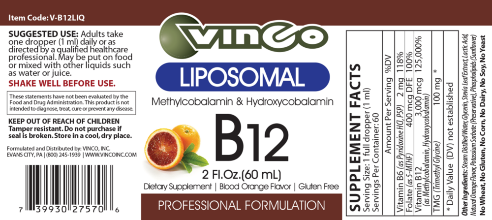 Product image for B12 Liposomal.