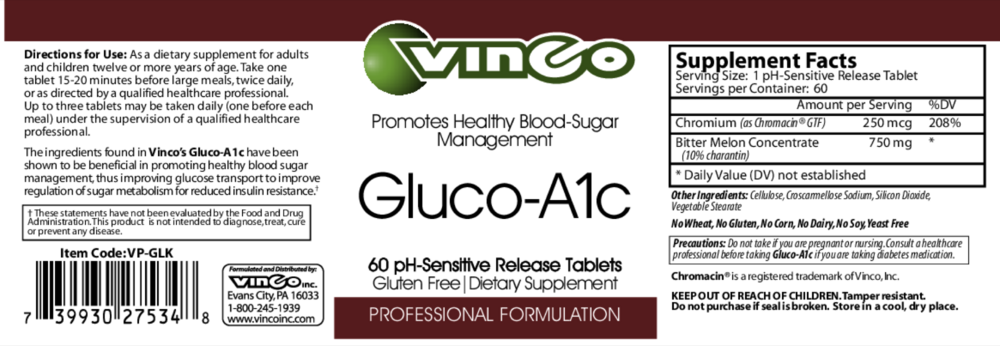 Product image for Gluco-A1c.