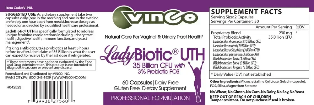Product image for LadyBiotic® UTH.