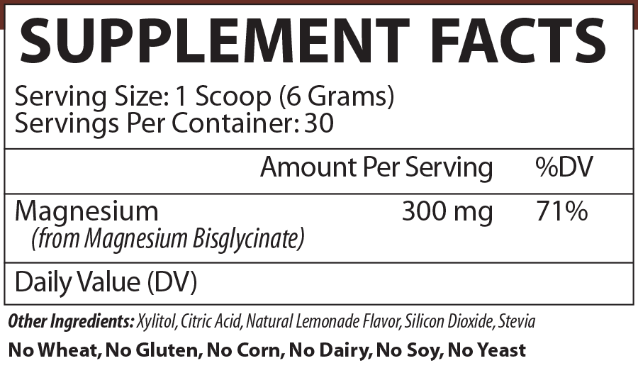 Product image for Magnesium Bisglycinate.