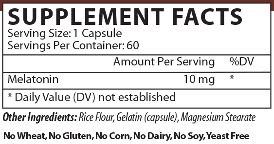 Product image for Melatonin.
