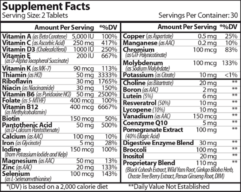 Product image for MultiWomen&#39;s w&#x2F;Digestive Enzymes.
