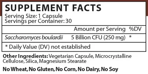 Product image for Saccharomyces boulardii.