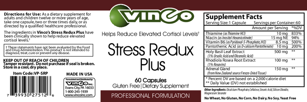 Product image for Stress Redux Plus.