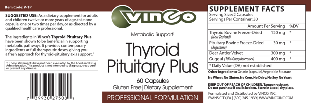 Product image for Thyroid Pituitary Plus.