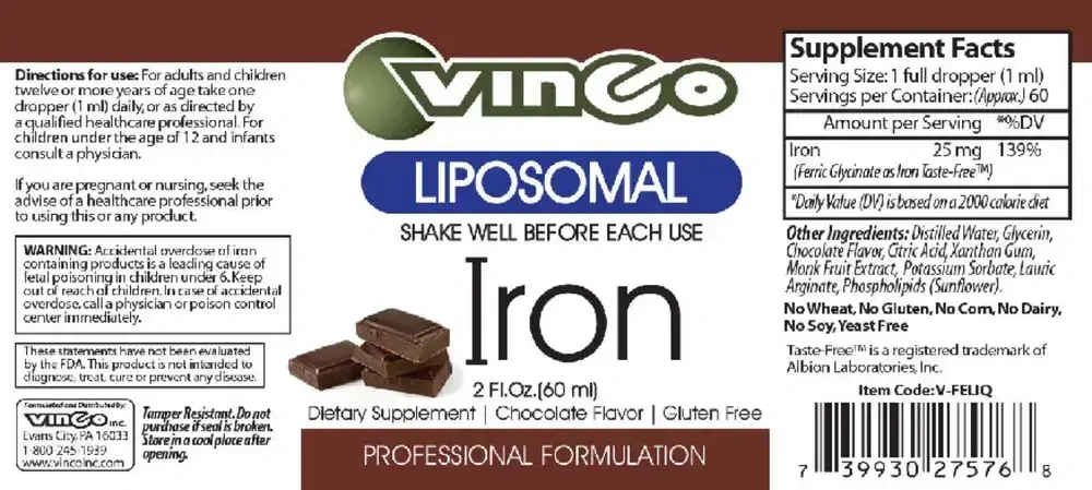 Product image for Liposomal Iron.