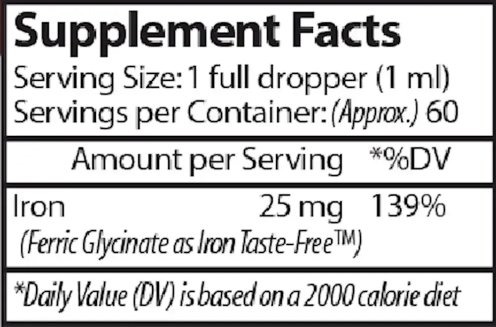 Product image for Liposomal Iron.