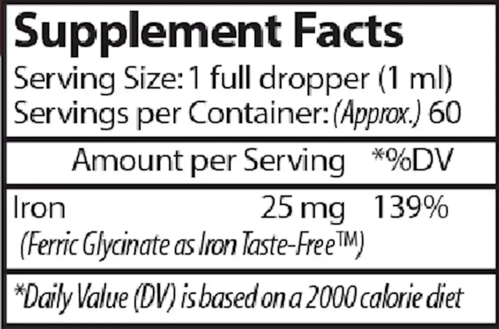Product image for Liposomal Iron.