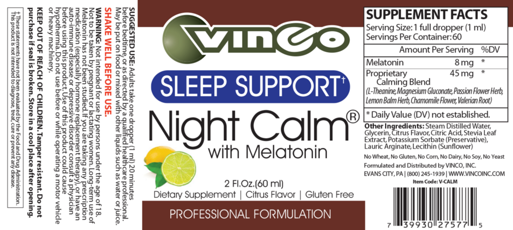Product image for Liposomal Night Calm.
