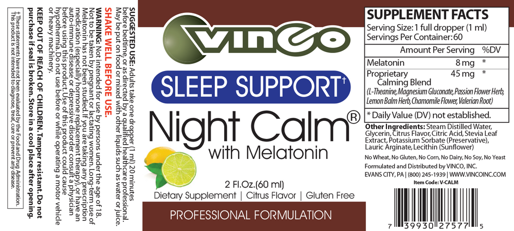 Product image for Liposomal Night Calm.