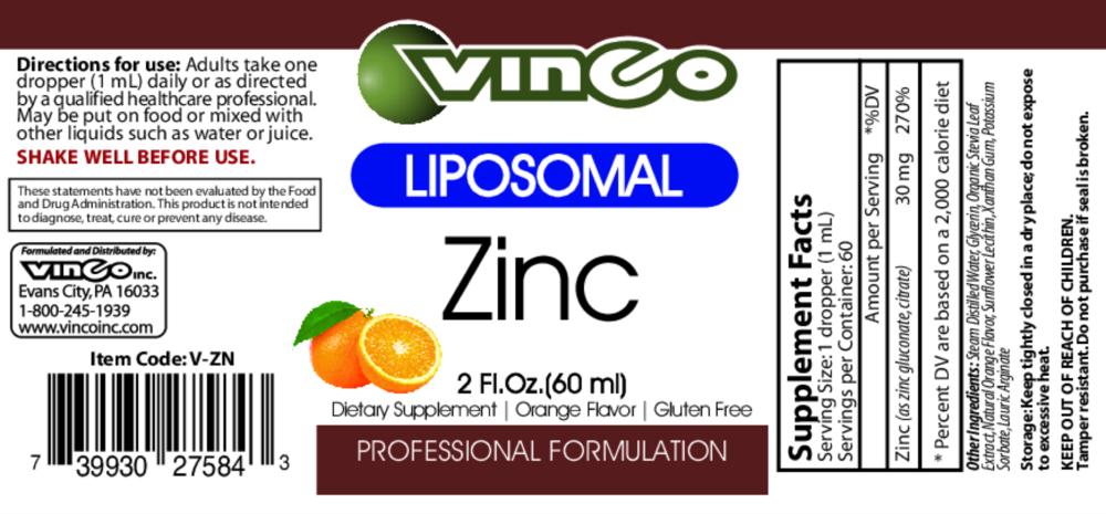 Product image for Liposomal Zinc.