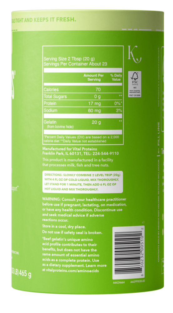 Product image for Beef Gelatin Powder.