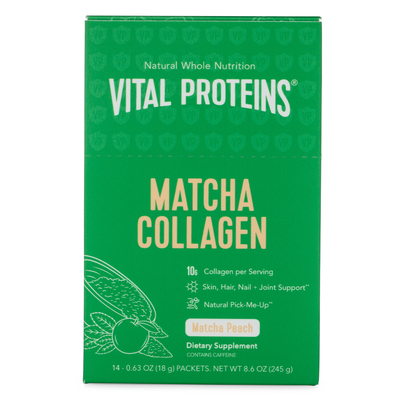 Matcha Collagen Powder - Matcha Peach 14 packets