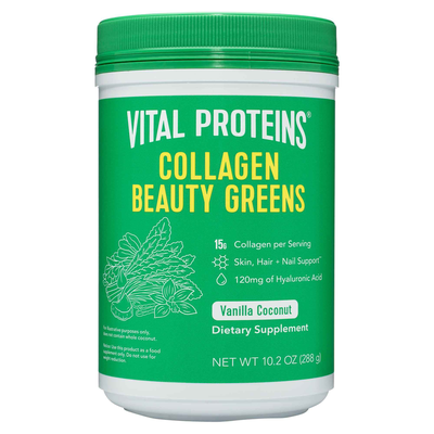 Collagen Beauty Greens Powder - Vanilla Coconut 305 Grams