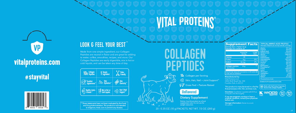 Product image for Collagen Peptides Unflavored Stick Packs.