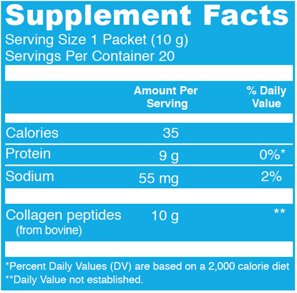 Product image for Collagen Peptides Unflavored Stick Packs.