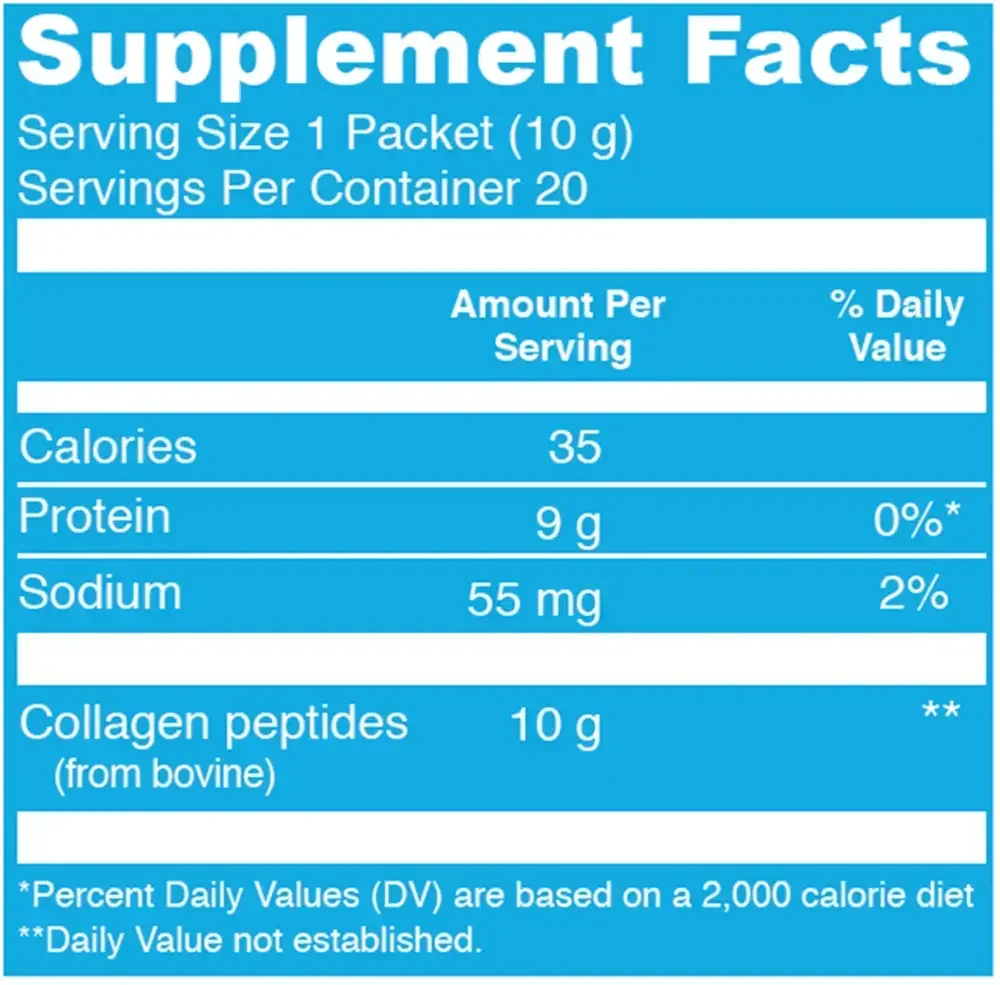Product image for Collagen Peptides Unflavored Stick Packs.