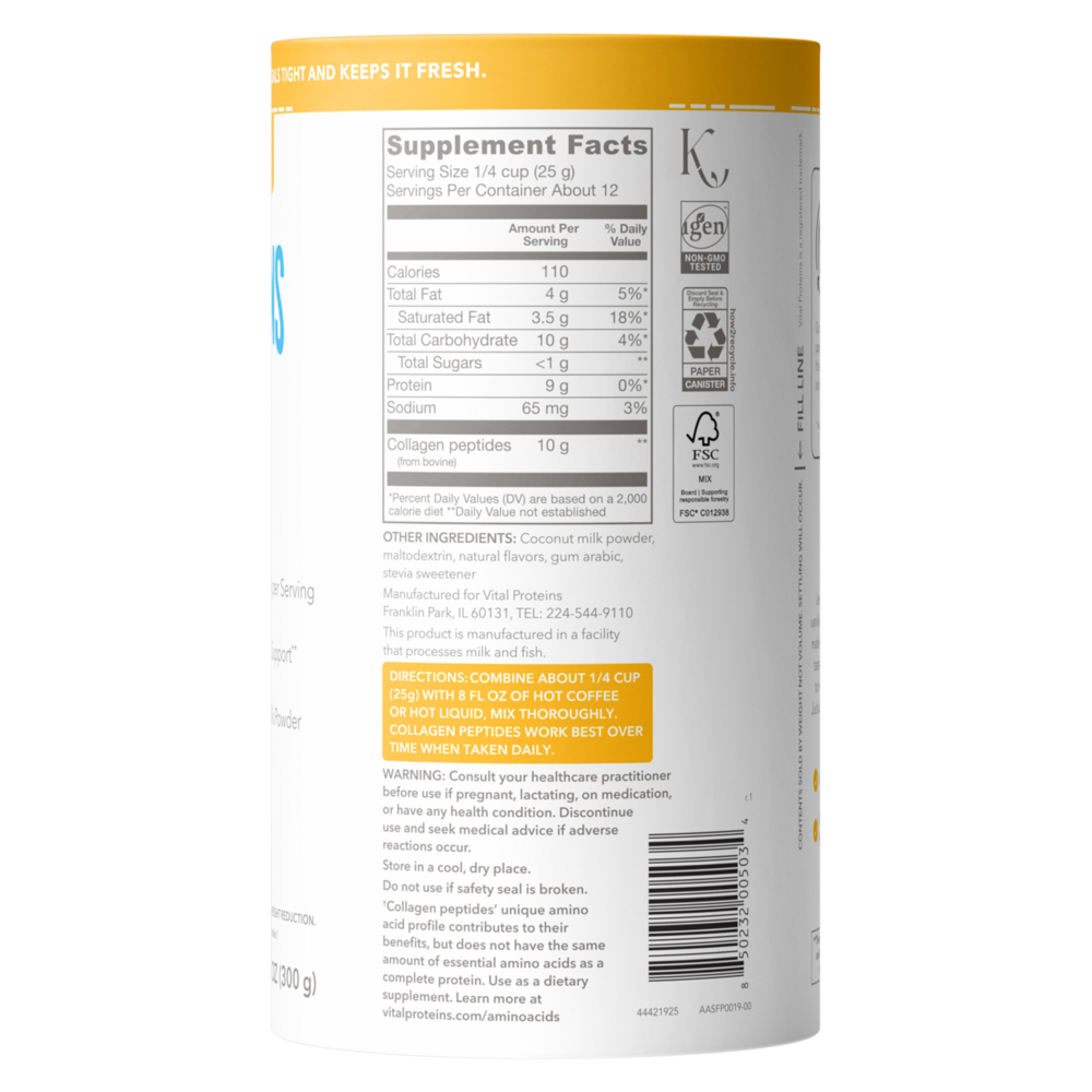 Product image for Collagen Creamer Vanilla.