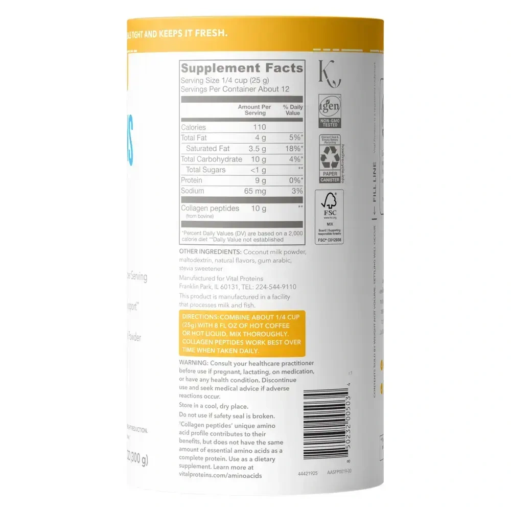 Product image for Collagen Creamer Vanilla.