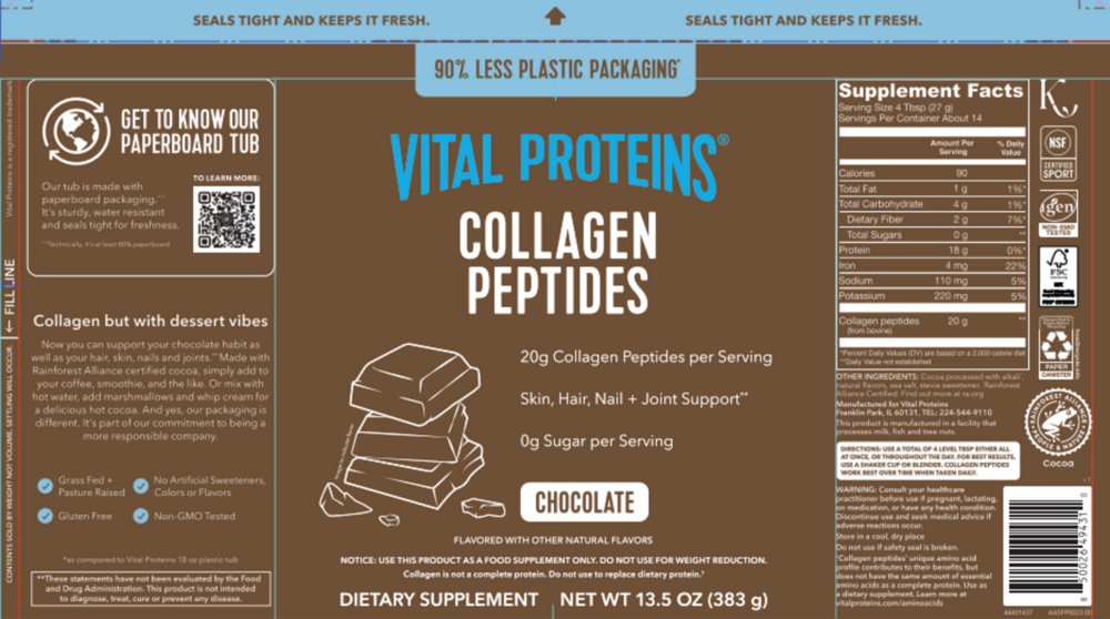 Product image for Collagen Peptides Chocolate.