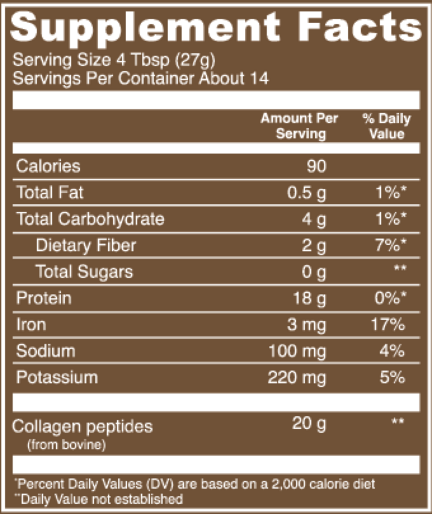 Product image for Collagen Peptides Chocolate.