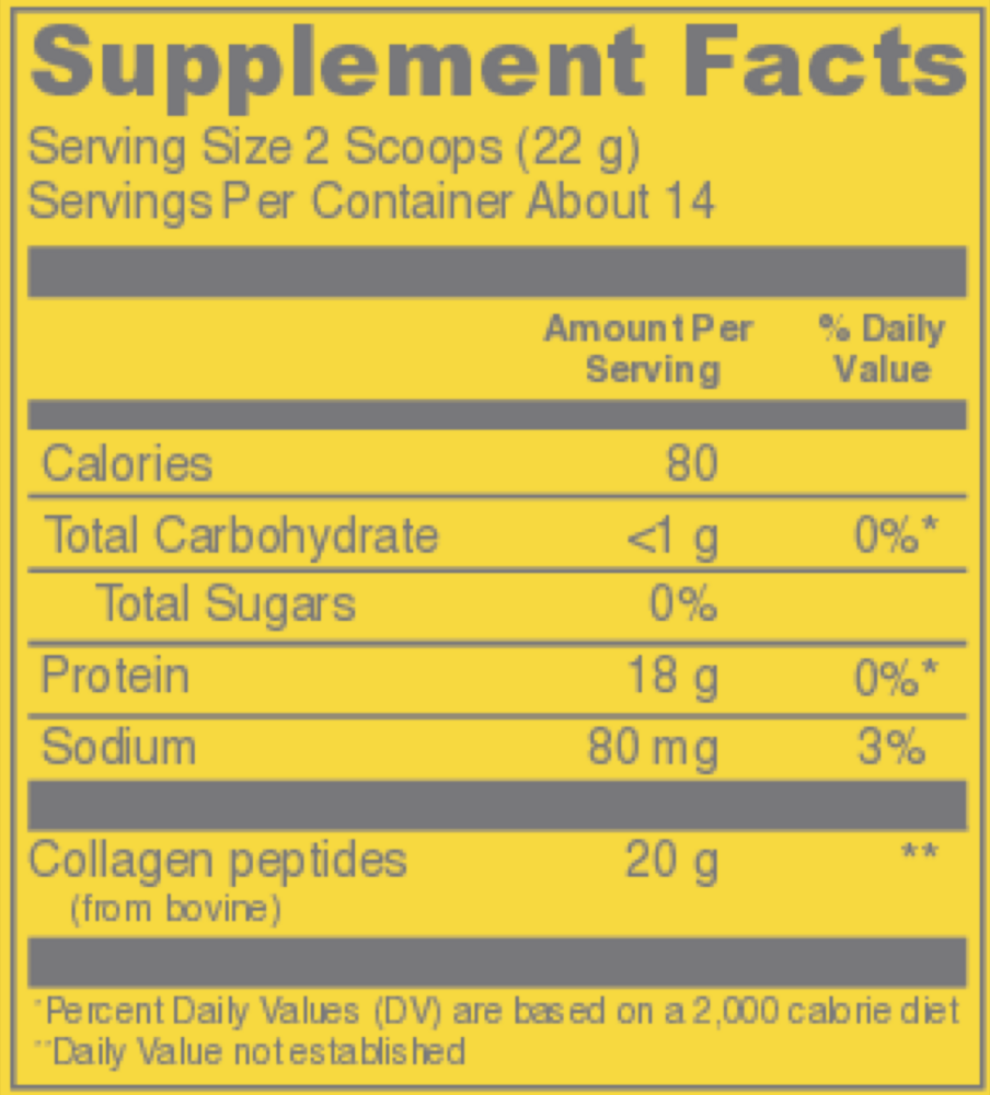 Product image for Collagen Peptides Lemon.
