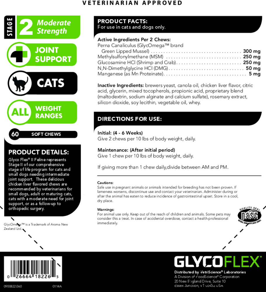 Product image for Glyco-Flex II Feline Bite-Sized Chews.