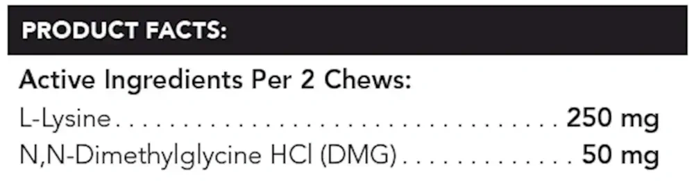 Product image for Vetri-Lysine Plus Soft Chews.