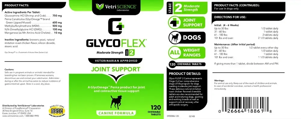Product image for Glyco-Flex II Joint Support Chewable.