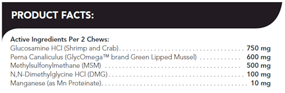 Product image for Glyco-Flex II Bite-Sized Chews.