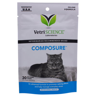Composure Feline Bite-Sized Chews 30 Chewables