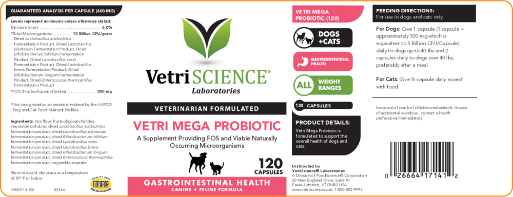 Product image for Vetri-Mega Probiotic.