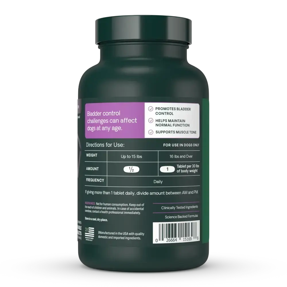Product image for Bladder Strength For Dogs Chewable Tablets.