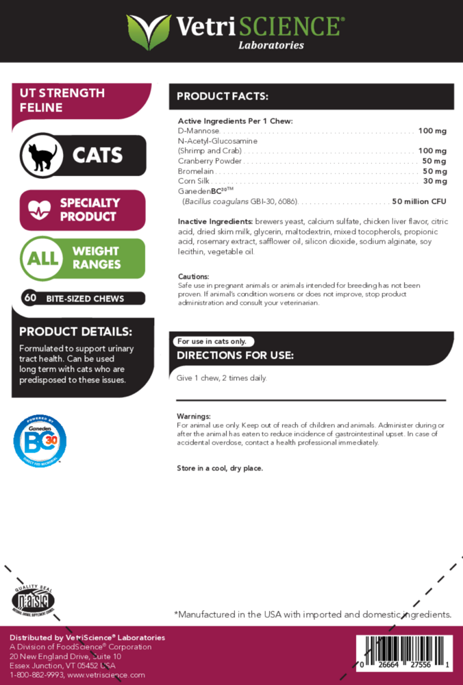 Product image for UT Strength Feline Bite-Sized Chews.