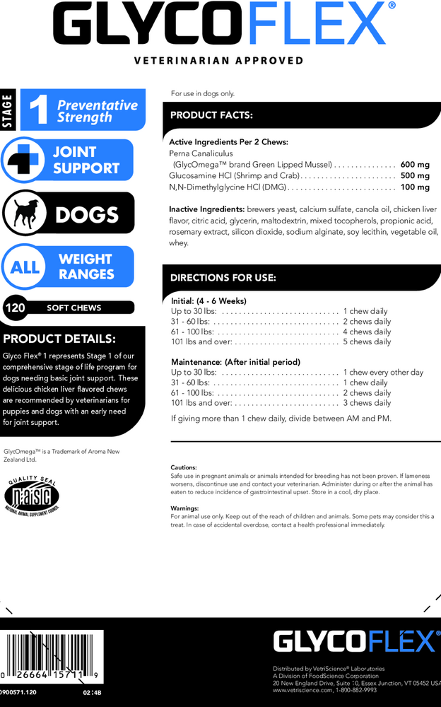 Product image for Glyco-Flex I Bite-Sized Chews.