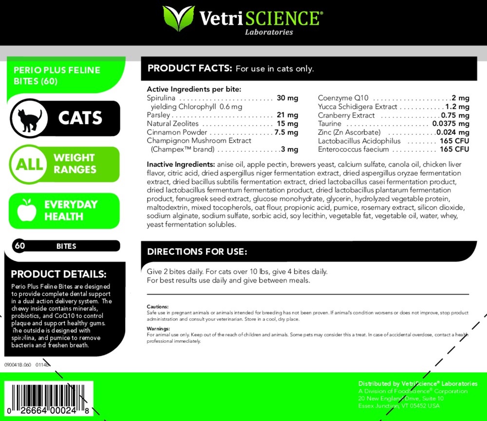 Product image for Perio-Plus Feline Bites.