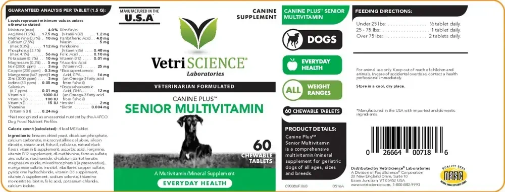 Product image for Canine Plus Senior Multi.
