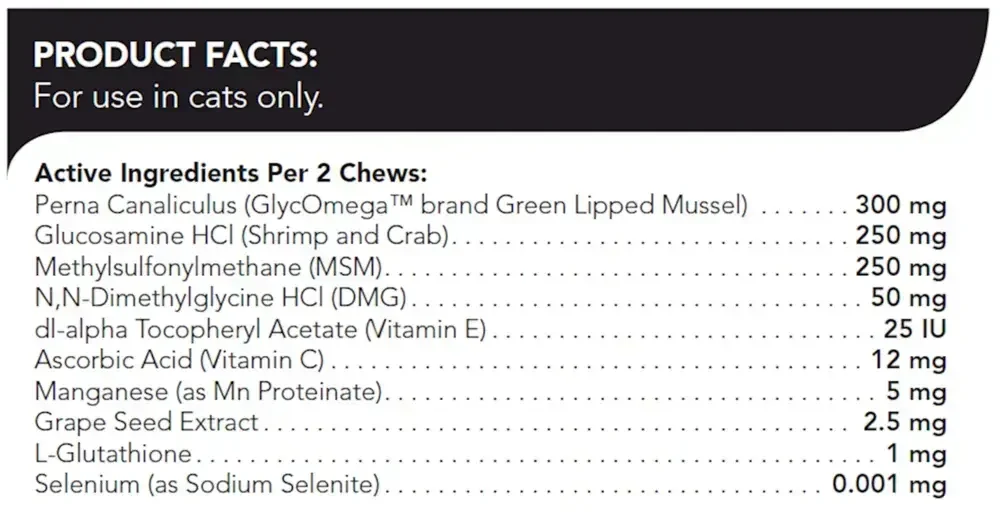 Product image for Glyco-Flex III Feline Bite Sized.