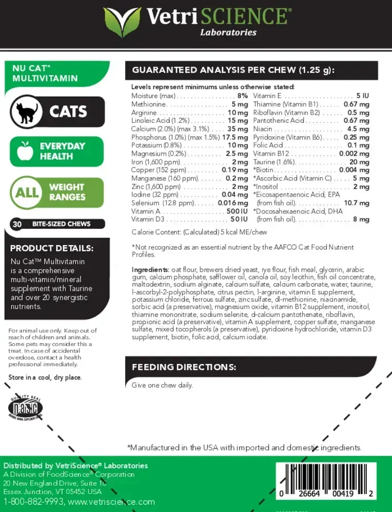 Product image for NuCat MultiVitamin.