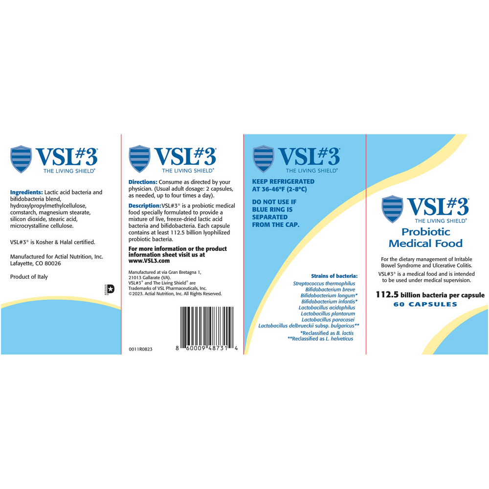 Product image for High-Potency, Multi-Strain Probiotic Capsules (112.5B CFU).
