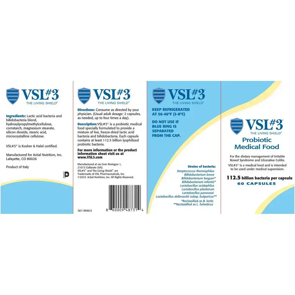 Product image for VSL#3 Probiotic Medical Food (112.5 Billion CFU).