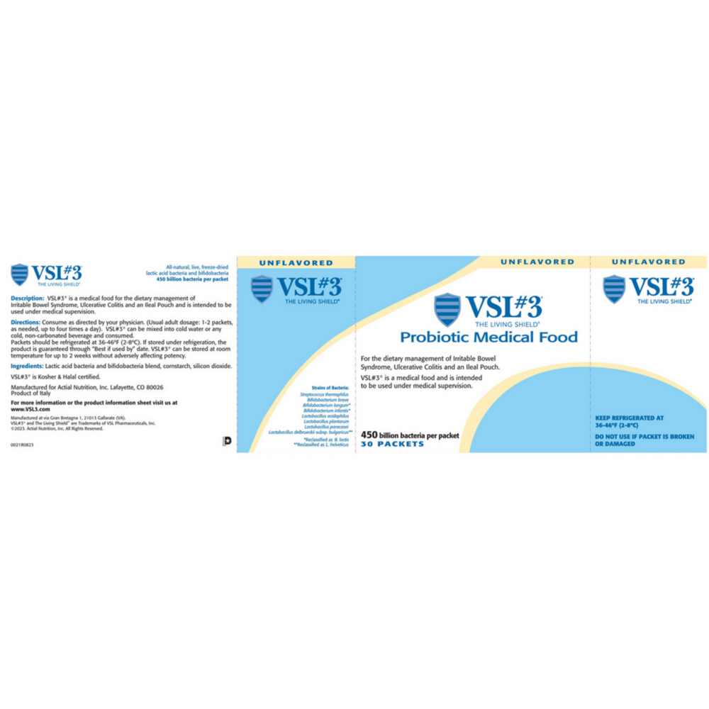 Product image for VSL#3® High-Potency, Multi-Strain, Unflavored, Probiotic Powder (450B CFU).