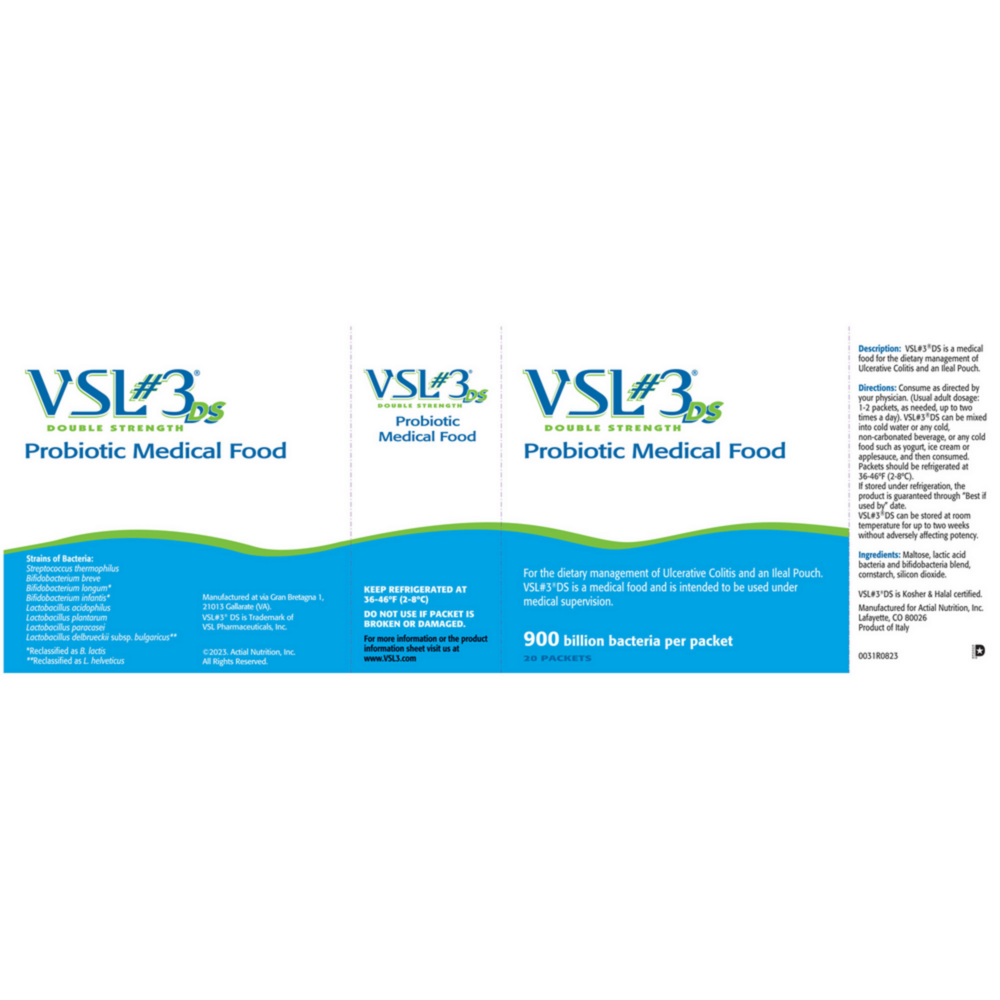 Product image for VSL#3® High-Potency, Multi-Strain, Unflavored, Double-Strength Probiotic Powder (900B CFU).