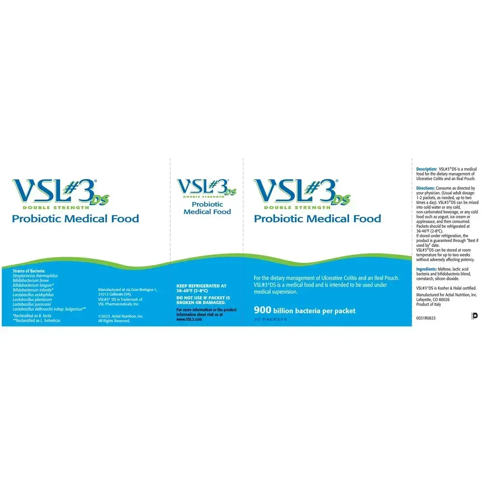 Product image for VSL#3® High-Potency, Multi-Strain, Unflavored, Double-Strength Probiotic Powder (900B CFU).